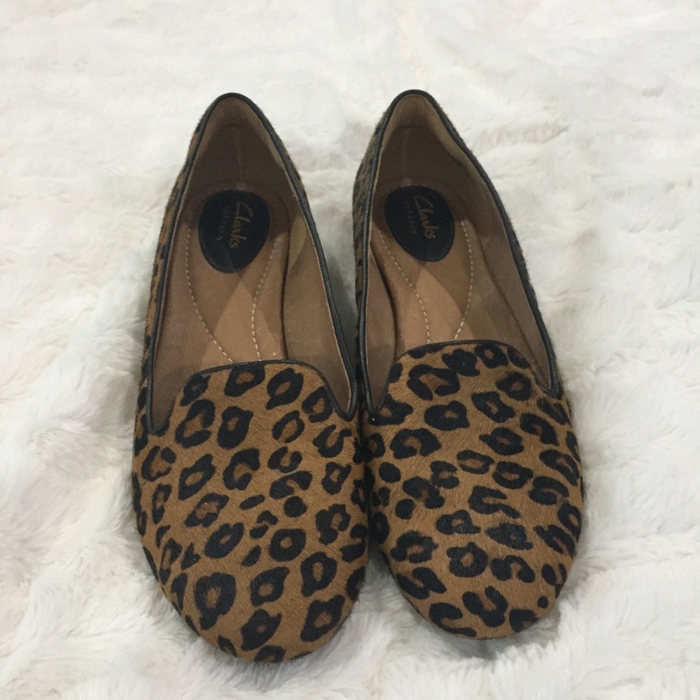 Clarks | Artisan Calf Hair Loafer in Leopard 9